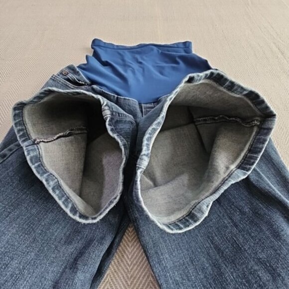A Pea in the Pod Jeans Maternity Size Medium (32x29) RN# 79913 Bootcut Med Wash - Picture 8 of 16